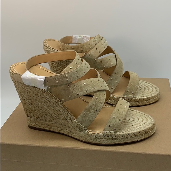 JOIE Korat Studded Wedge Espadrille Sandal Size 10 - Picture 3 of 8